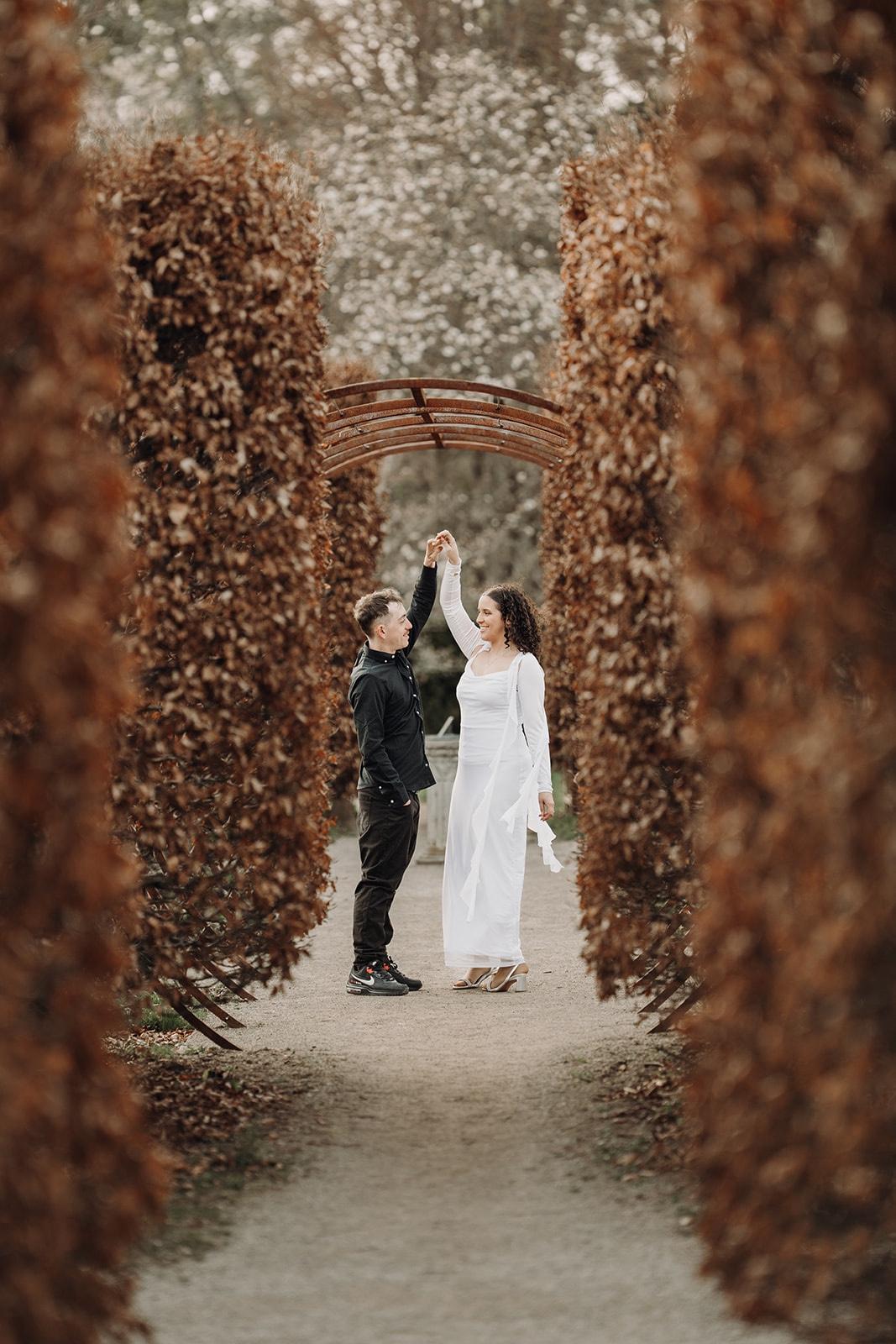 Cherry Blossom Engagement Photoshoot at The Arboretum, University of Guelph | Riane and Dakota